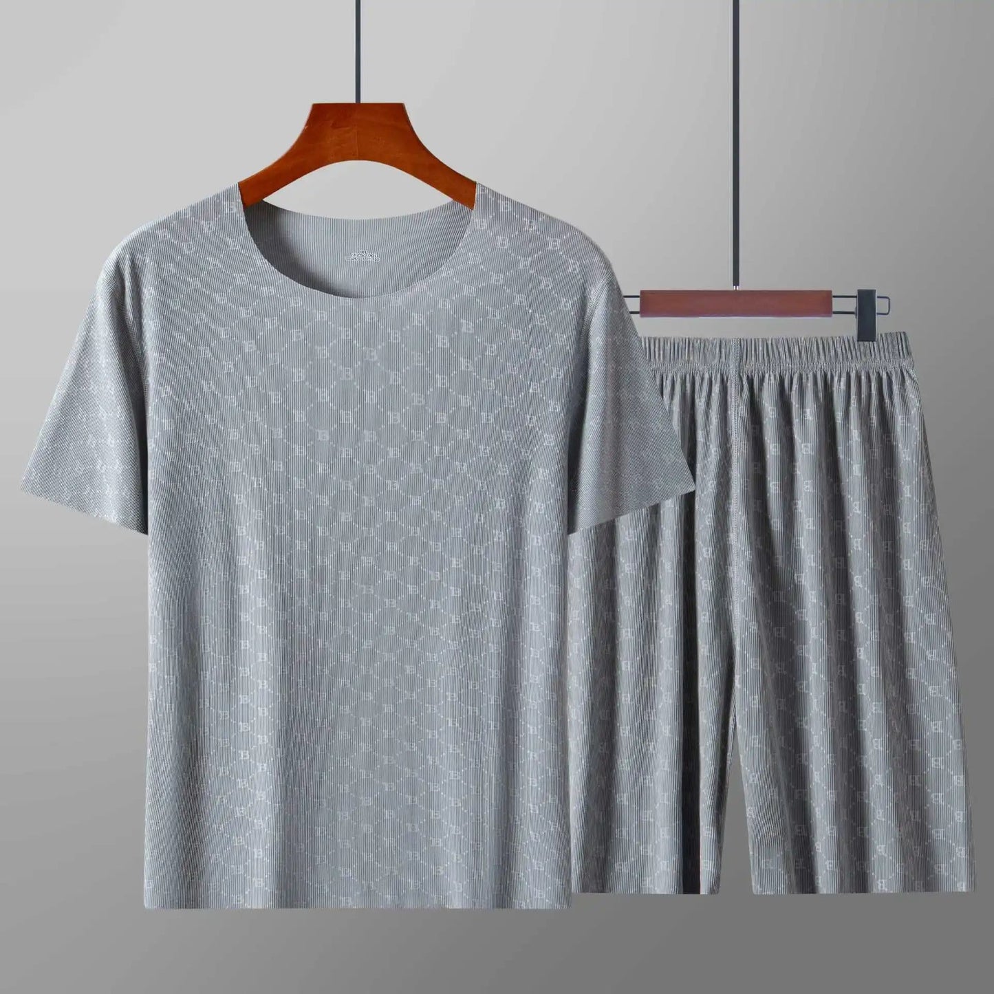 Monogram Ice Silk Lounge Set