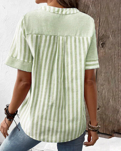 LEONA – COLLARED BLOUSE