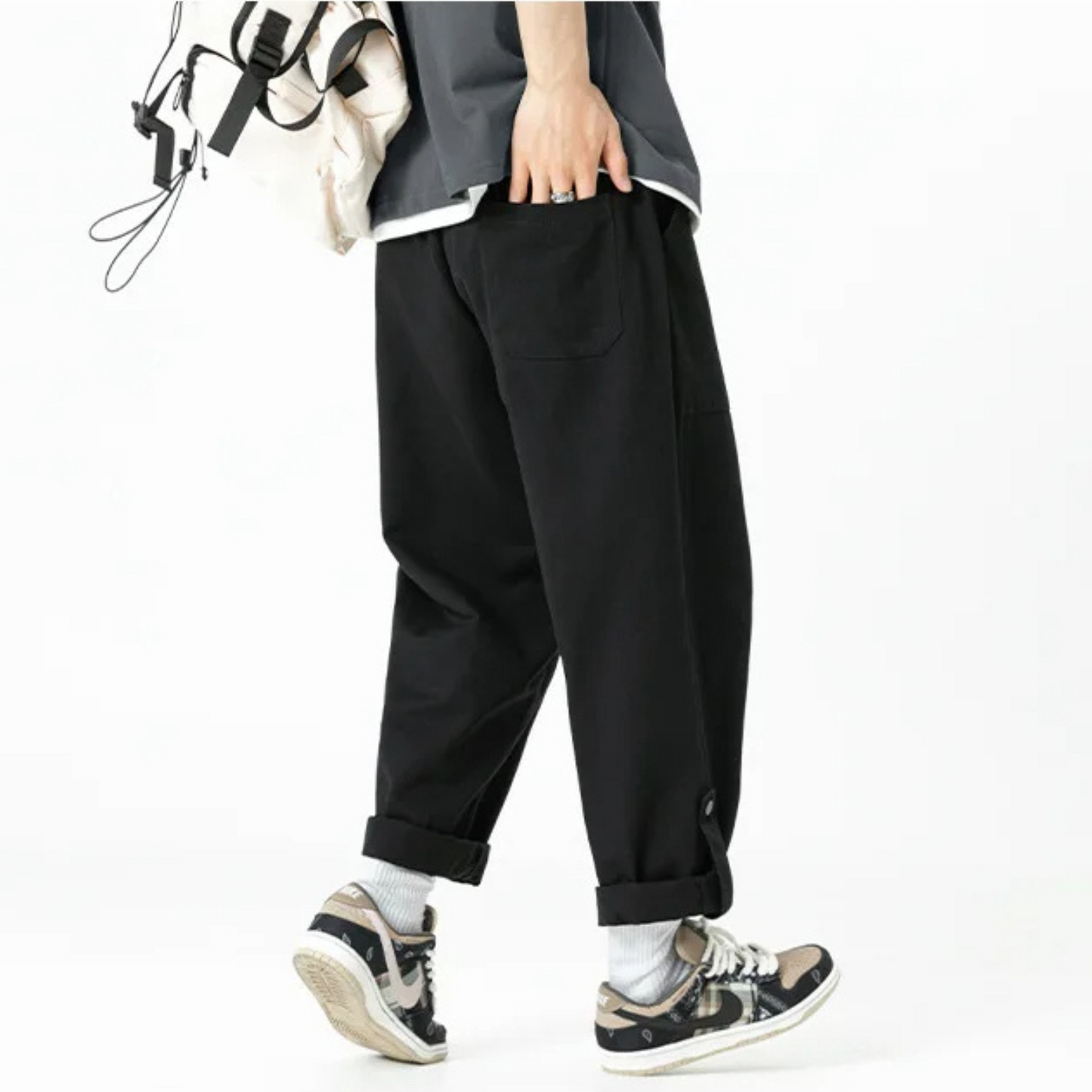 Pantalon utilitaire Studio à revers