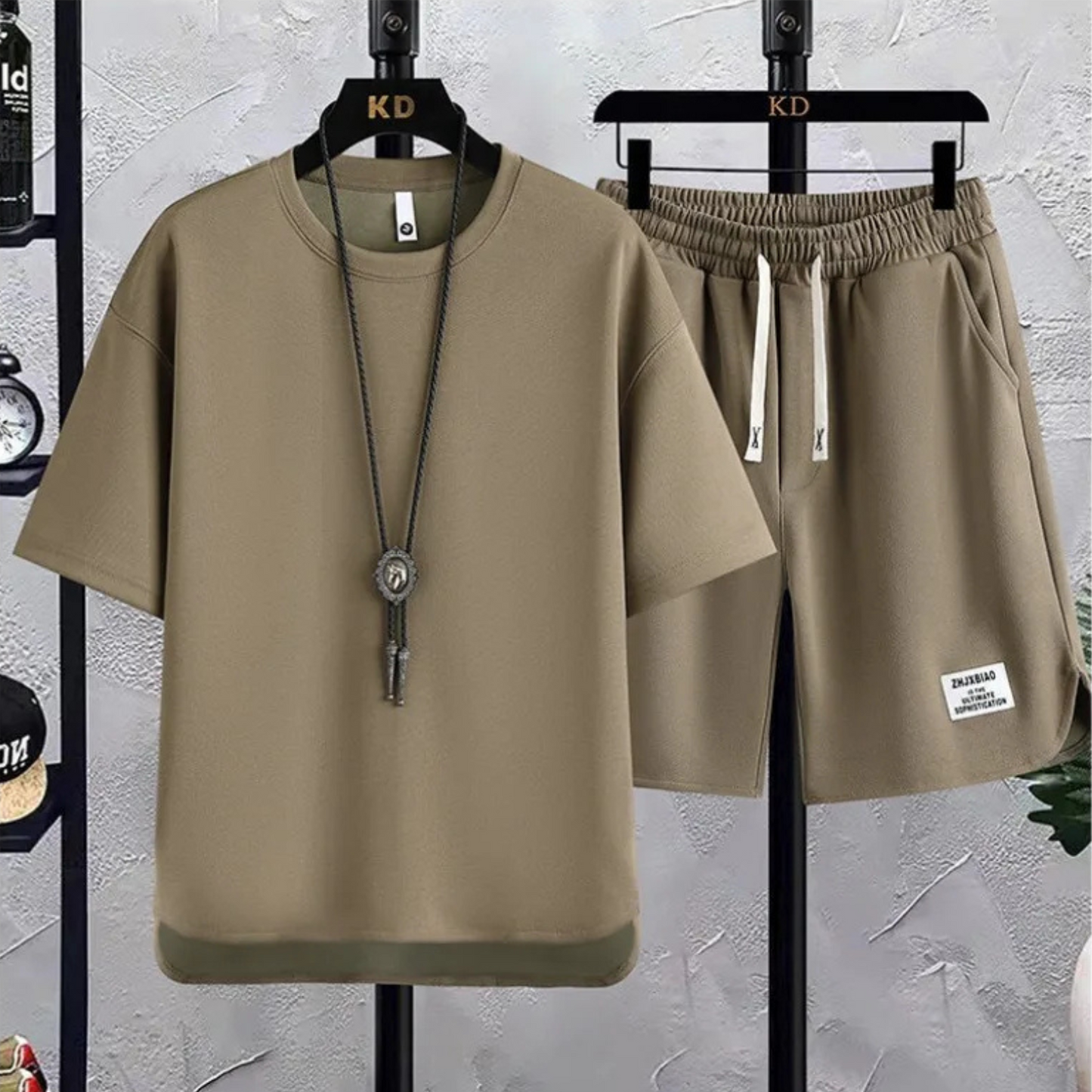 Ensemble essentiel en tricot piqué