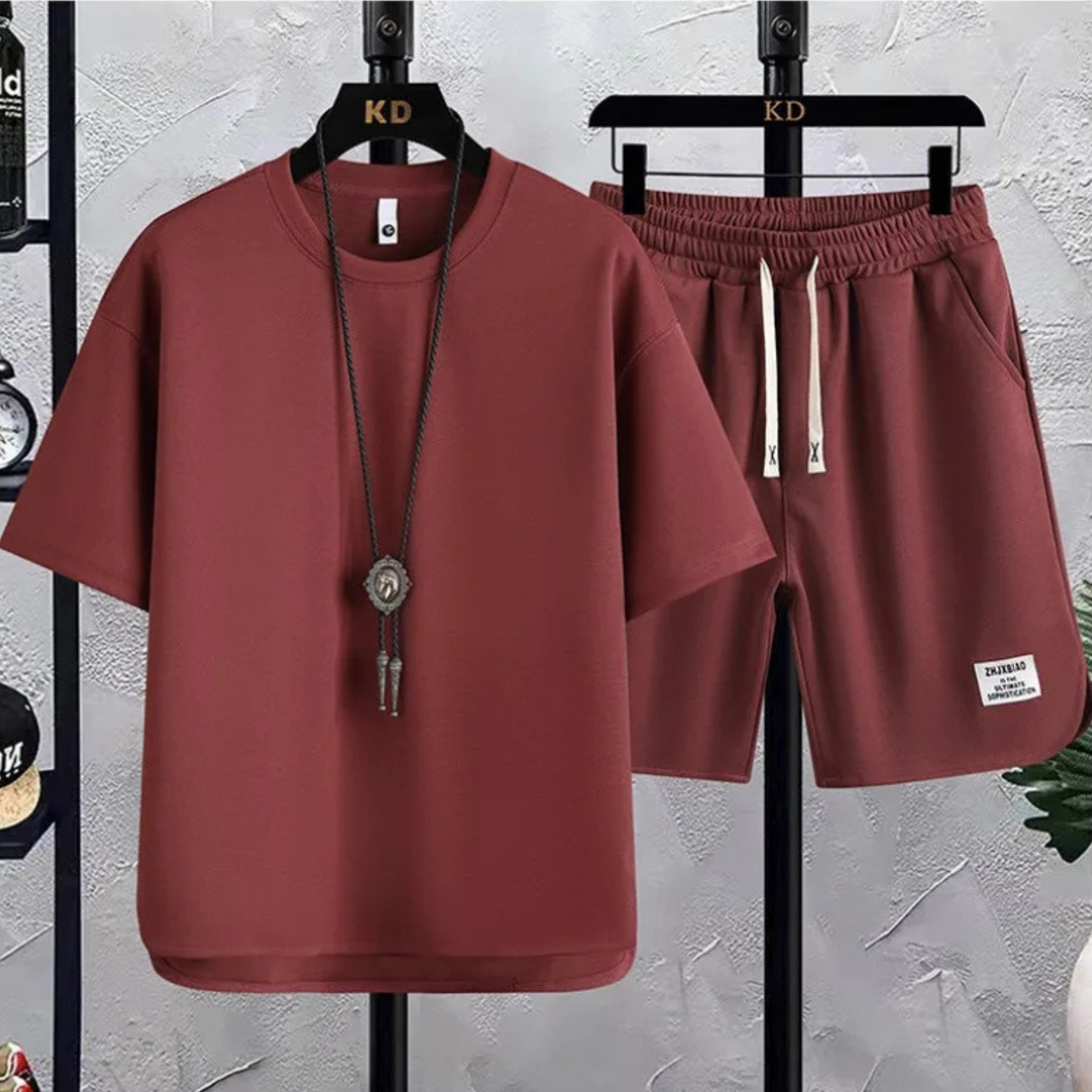 Ensemble essentiel en tricot piqué