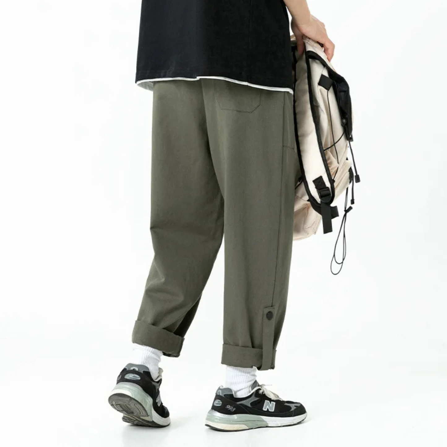 Pantalon utilitaire Studio à revers