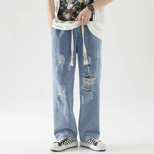 Riot – Distressed-Jeans-Jogginghose