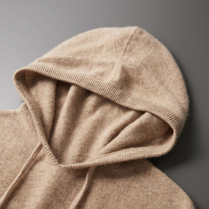 Sweat à capuche en laine mérinos Monaco