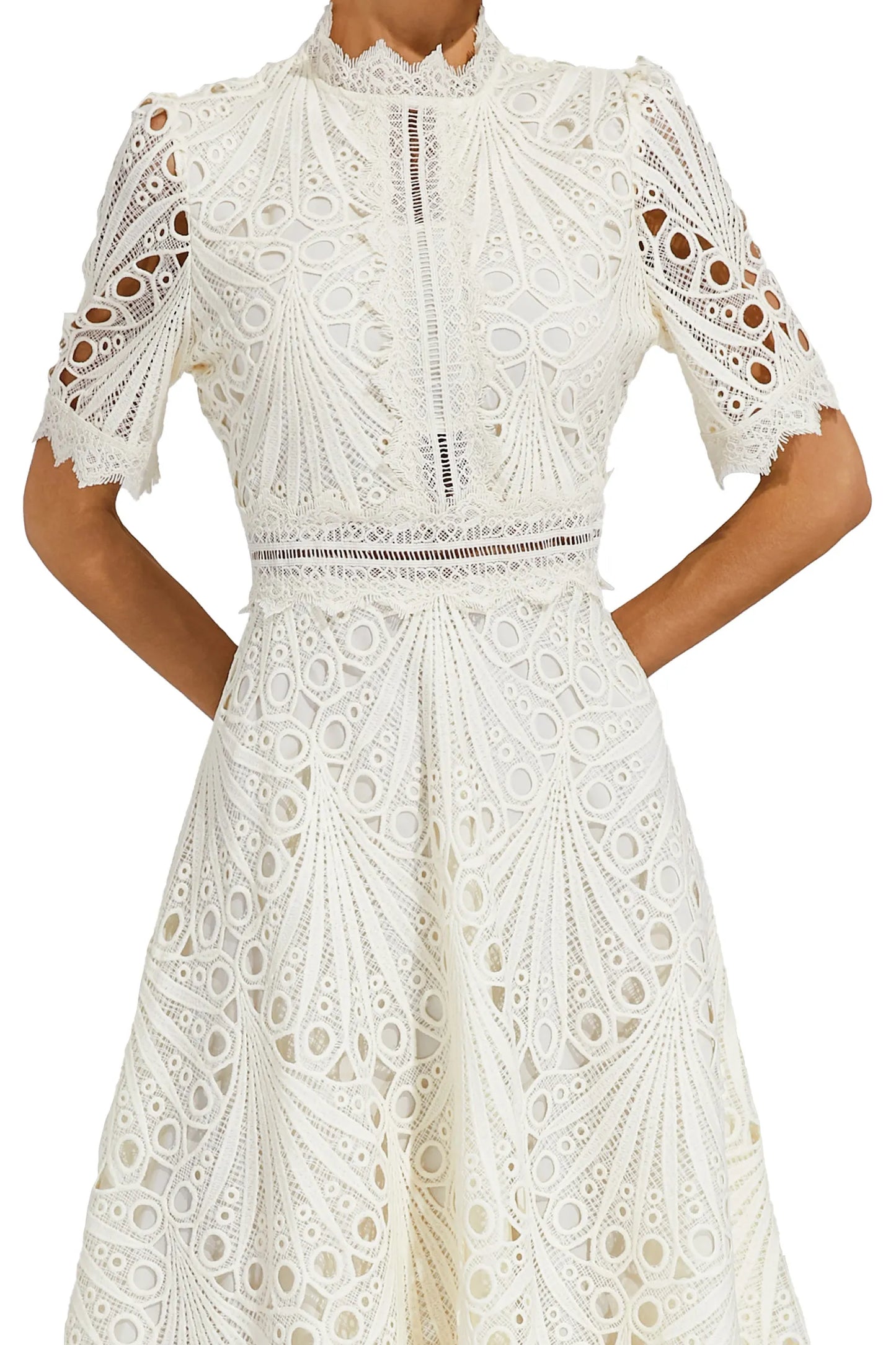 Lisandia Midikleid mit Cut-Outs