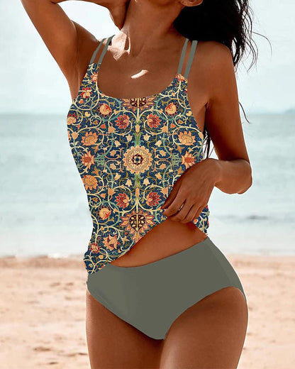MAISIE - PRINTED SWIMWEAR TANKINI SET