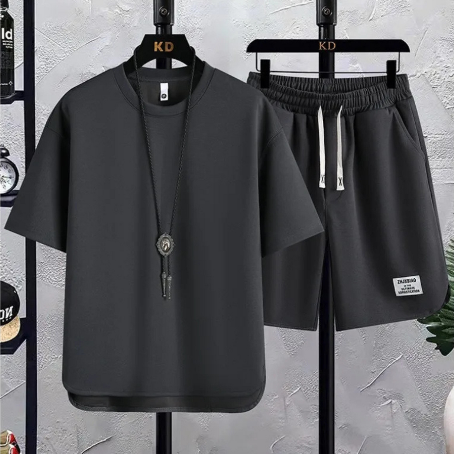 Ensemble essentiel en tricot piqué