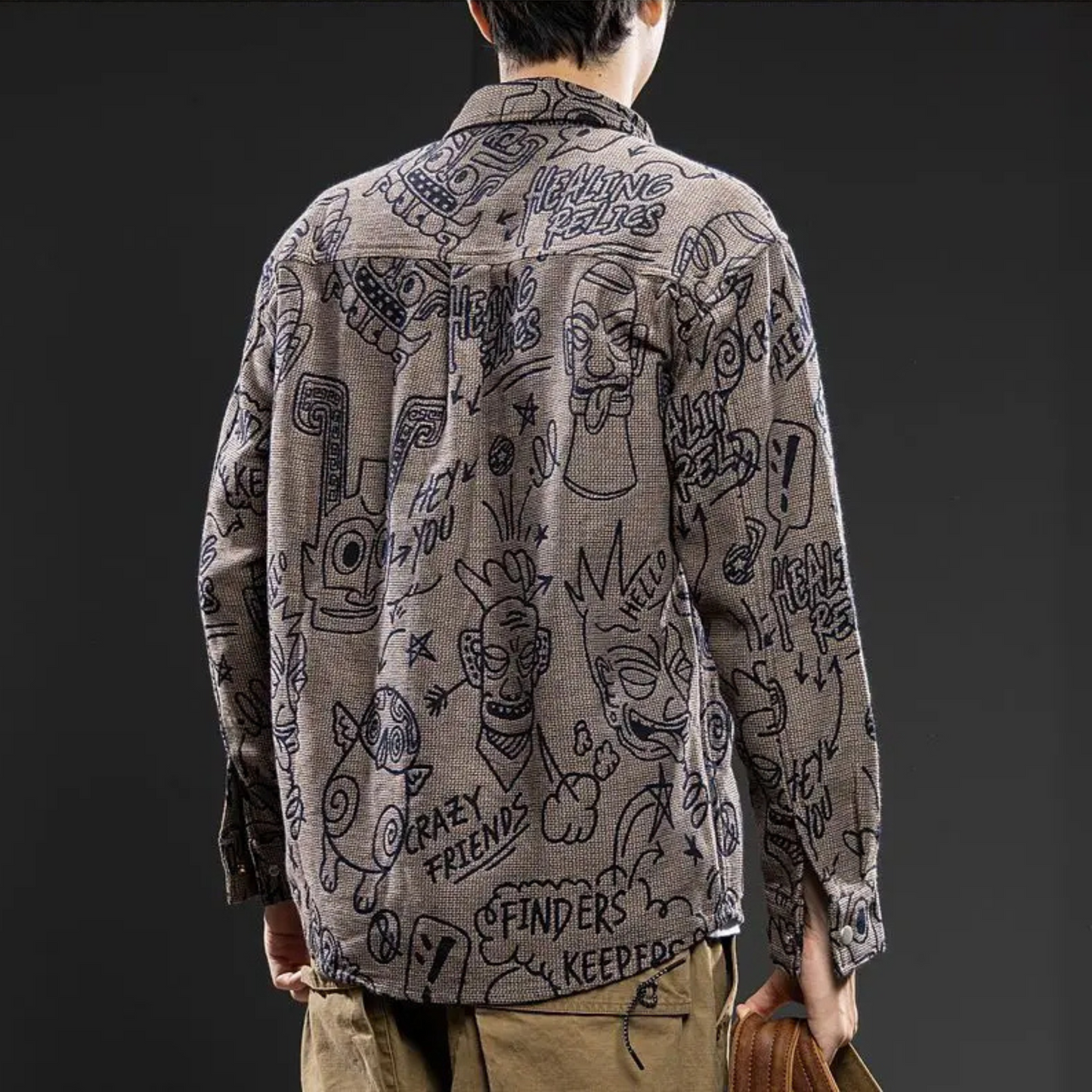 Ink Theory Graffiti Button-Up