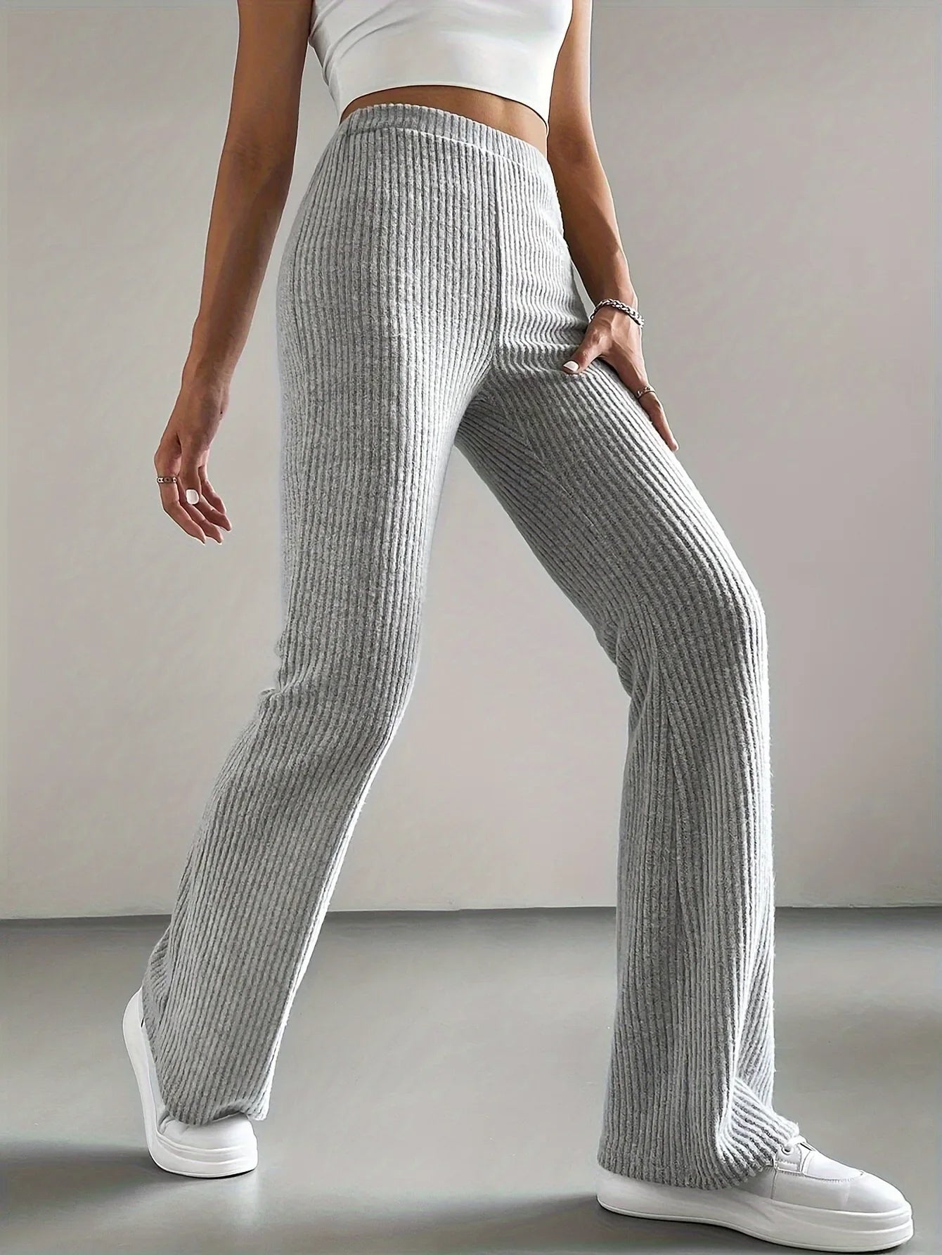 Pantalon évasé côtelé Holloway