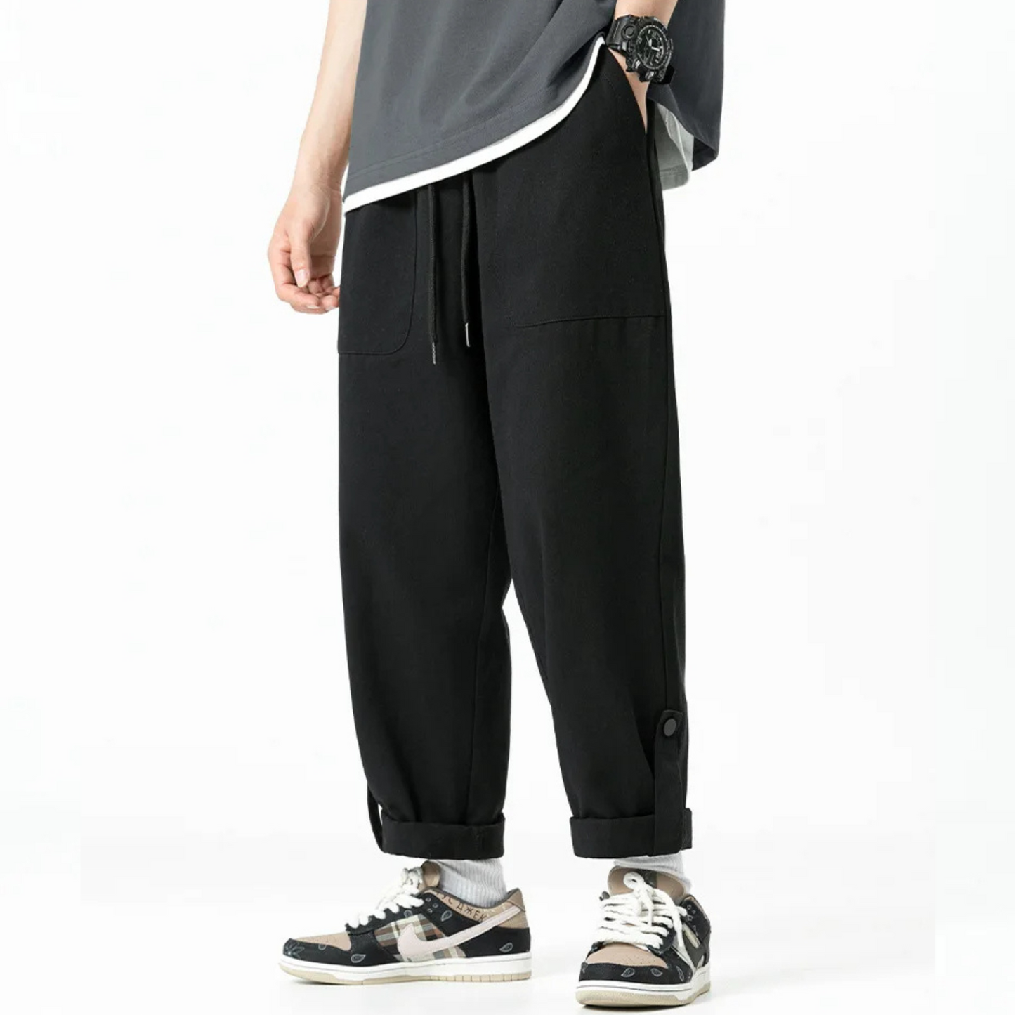 Pantalon utilitaire Studio à revers
