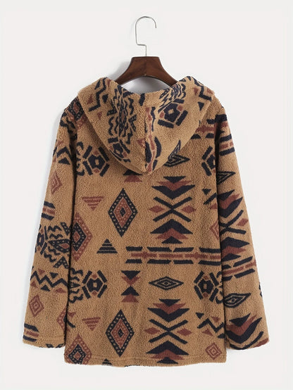 Navajo Hooded Fleece Coat