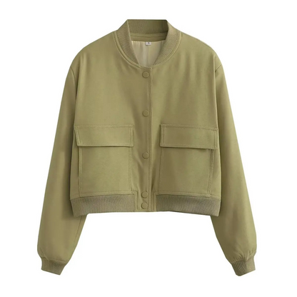 Amari Crop Bomber Jacket
