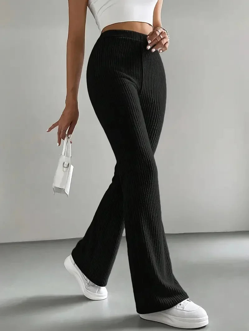 Pantalon évasé côtelé Holloway