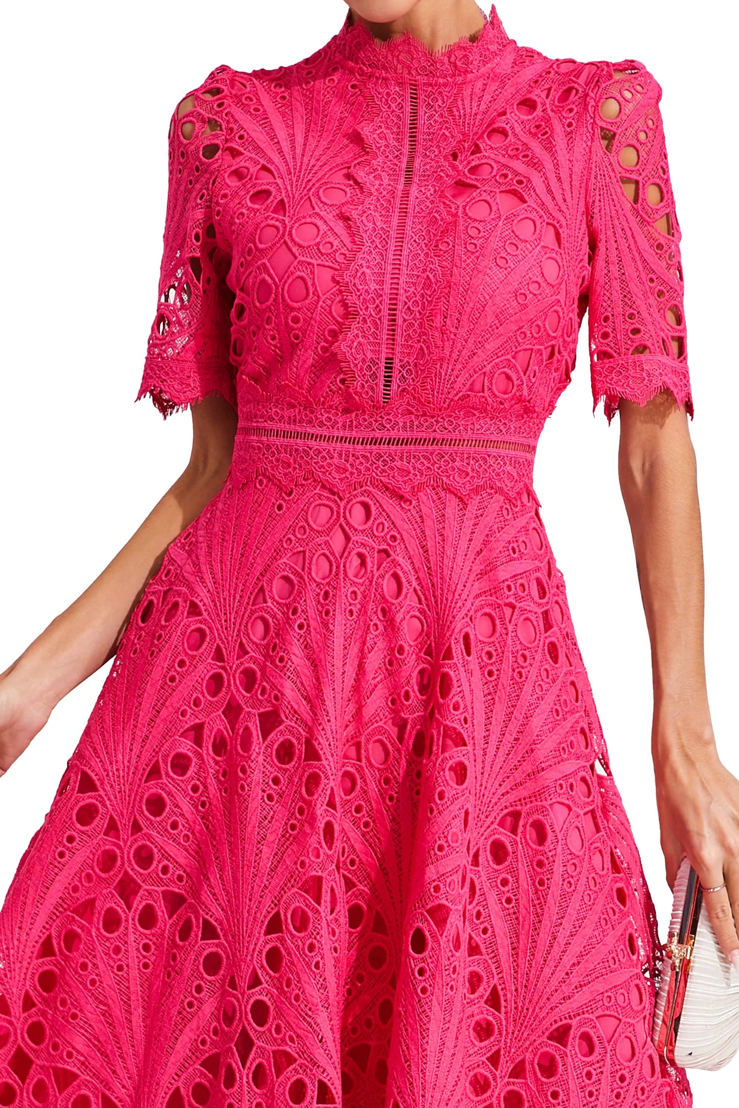Lisandia Midikleid mit Cut-Outs