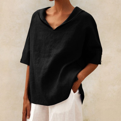 LOUISE – RELAXED OVERSIZED COLLAR SHIRT