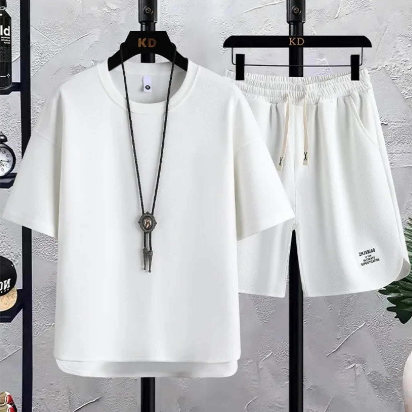 Ensemble essentiel en tricot piqué