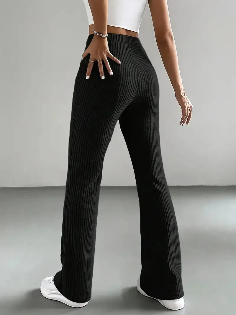 Pantalon évasé côtelé Holloway