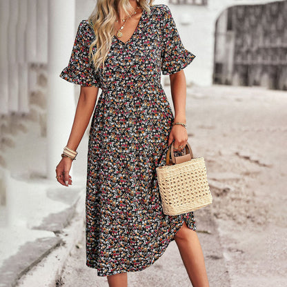 ALINA – FLORAL MIDI DRESS