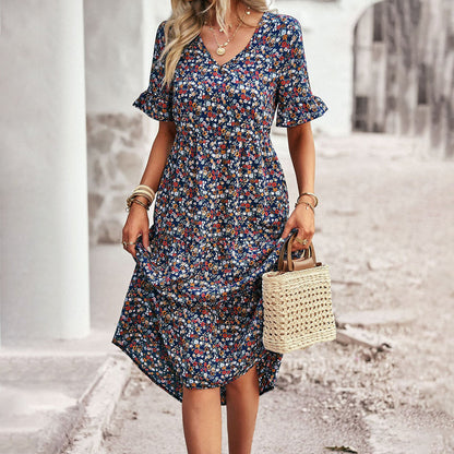 ALINA – FLORAL MIDI DRESS