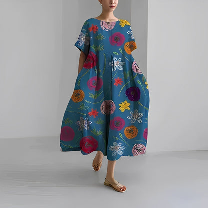 NADINE – FLOWY BOHO MIDI DRESS