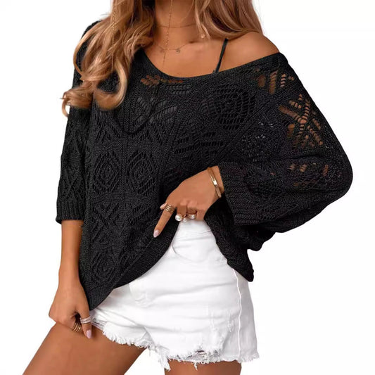 LENI– CROCHET PULLOVER