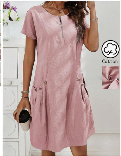 MATHILDA – COTTON MIDI DRESS
