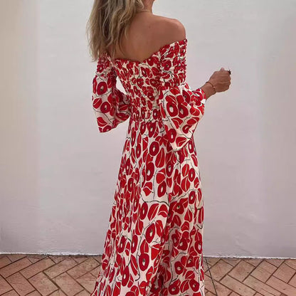 AUBREY – FLOWY OFF-SHOULDER MAXI