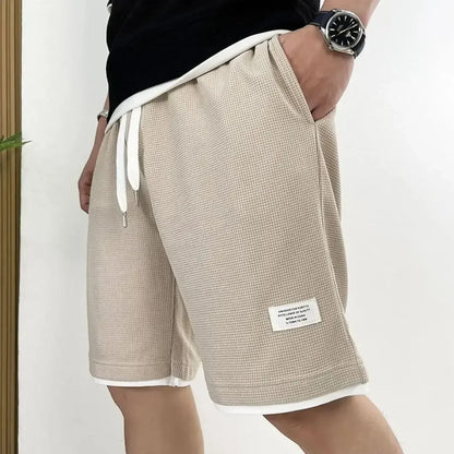 Short de détente en tricot gaufré