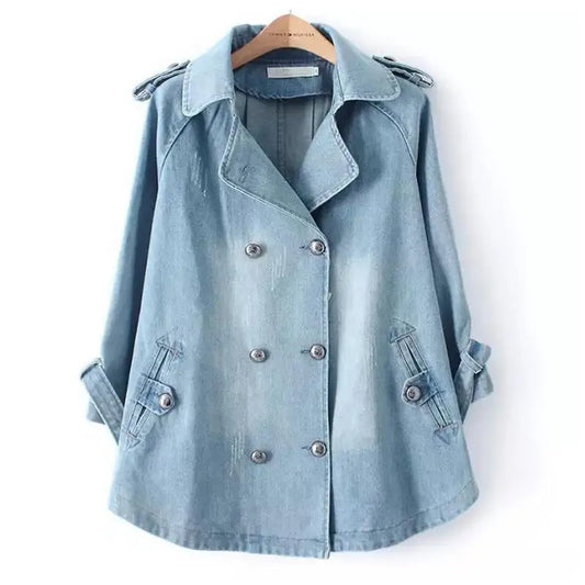 Manteau cape en jean de tous les jours