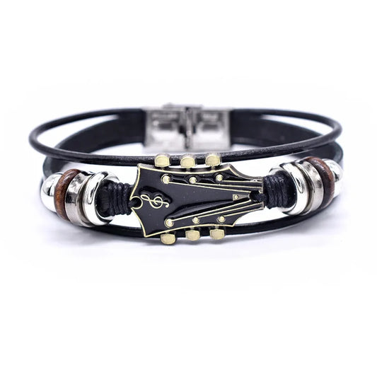 GUITAR LEATHER BRACELET