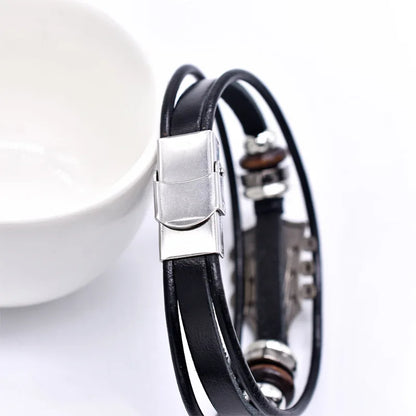 GUITAR LEATHER BRACELET