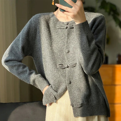 Heather - Bow Design Cardigan