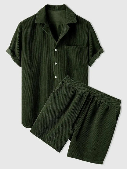 Ensemble de luxe en velours côtelé