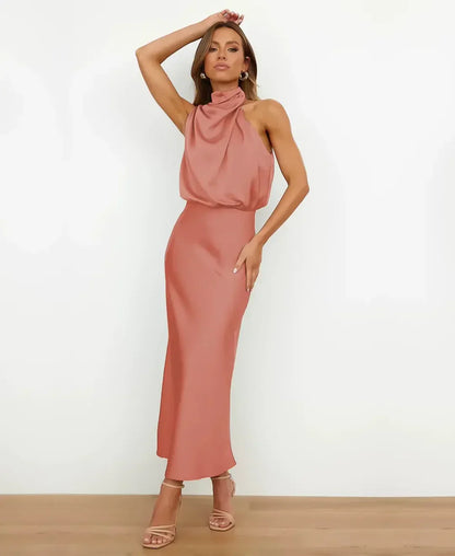 CELINE – HIGH WAIST COTTON MIDI DRESS