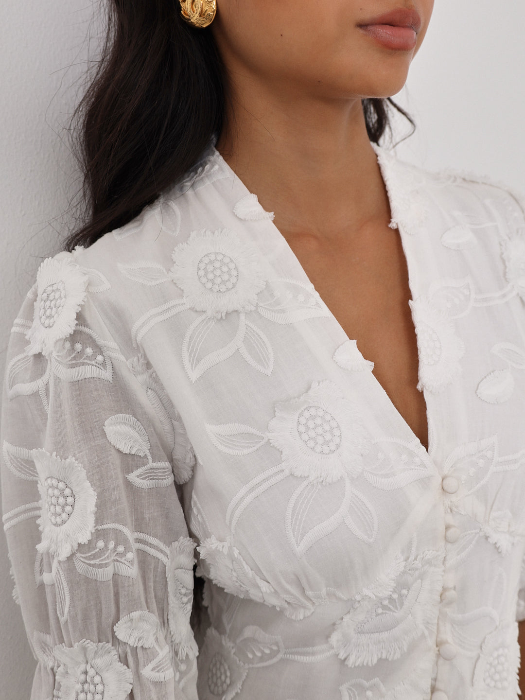 SIERRA EMBROIDED COTTON SUMMER DRESS