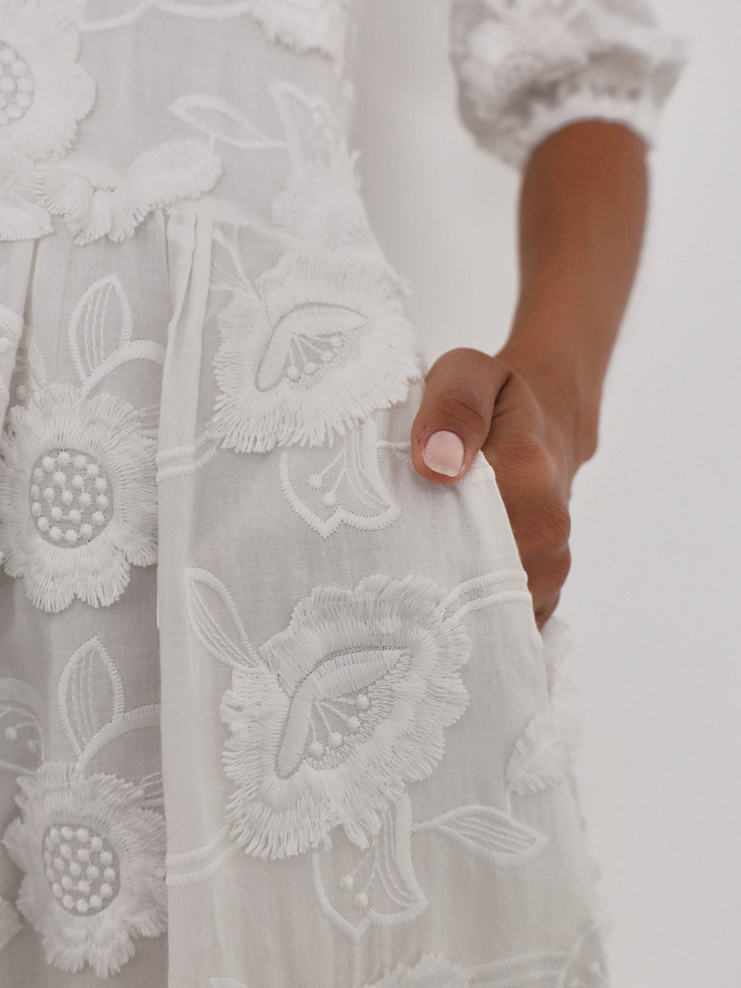 SIERRA EMBROIDED COTTON SUMMER DRESS