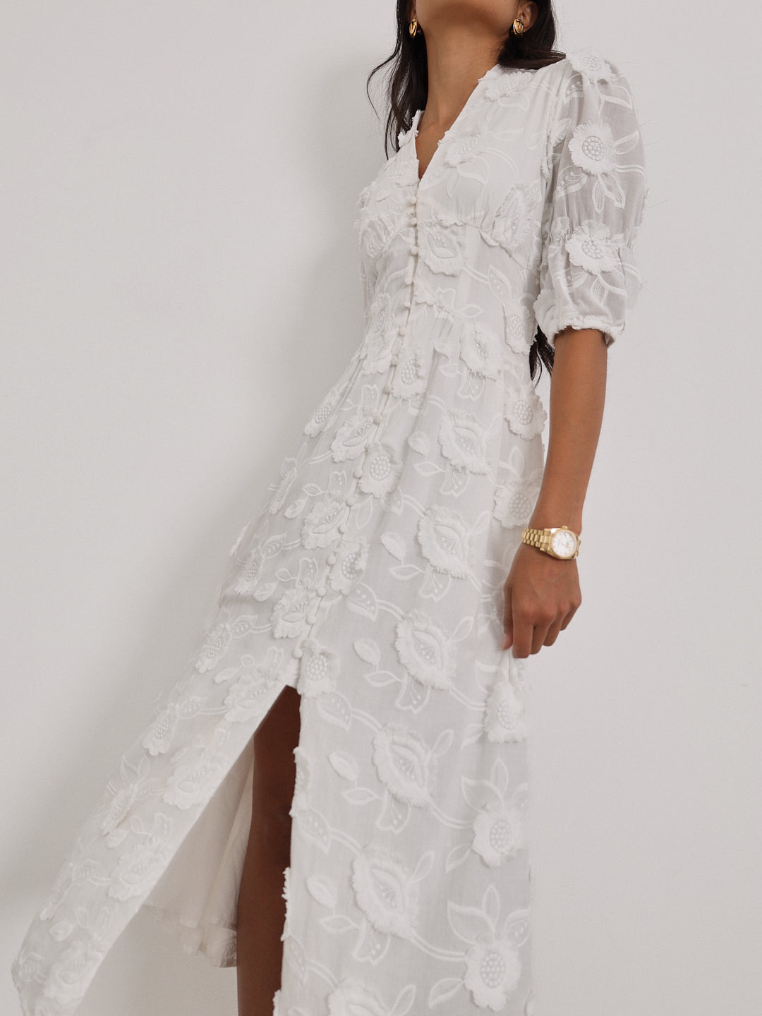 SIERRA EMBROIDED COTTON SUMMER DRESS