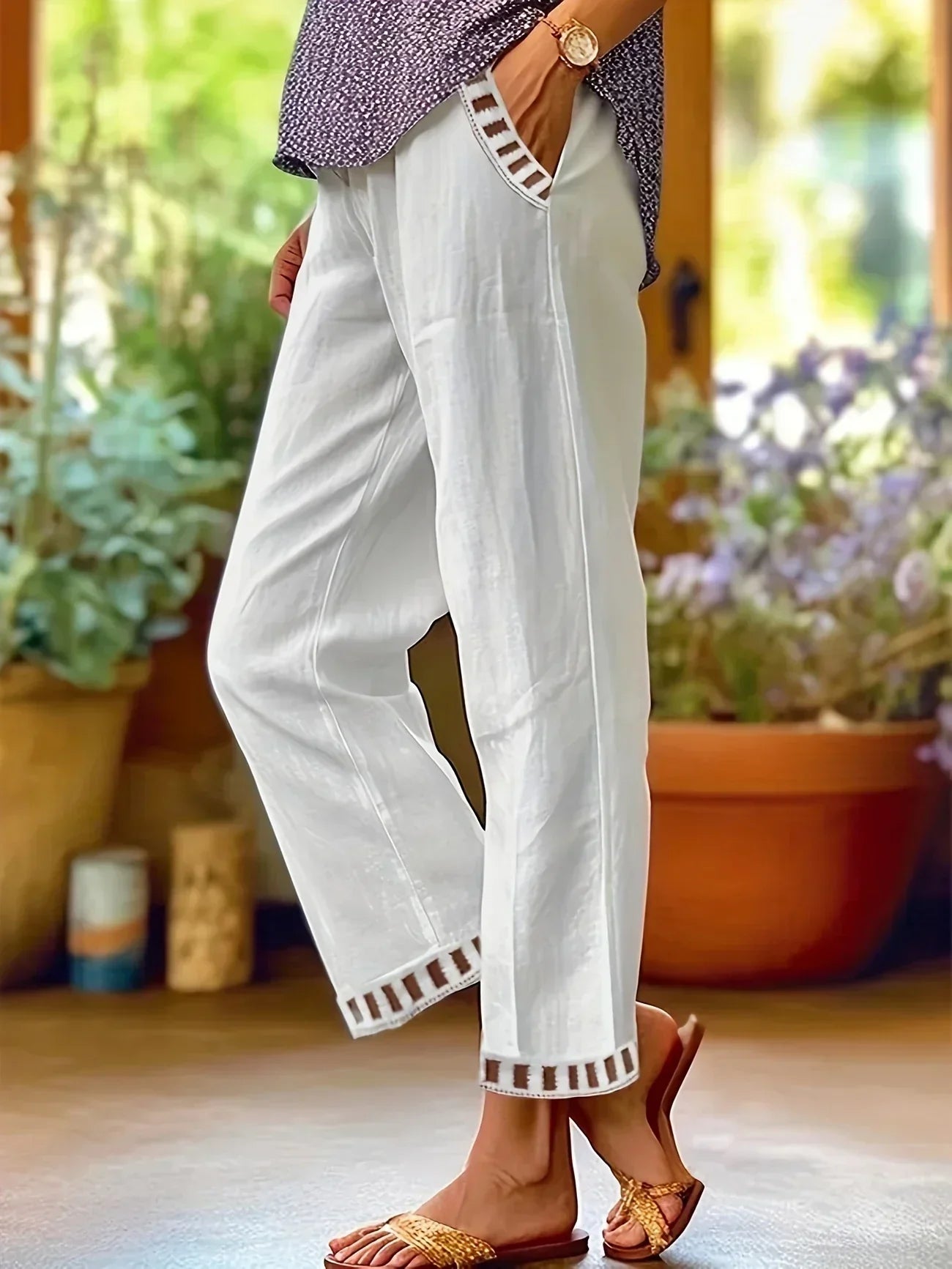 ELLEN - COTTON PANTS