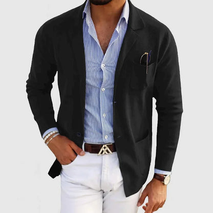 LEANDRO – BLAZER HOMME HAUTE QUALITÉ, COUPE AJUSTÉE
