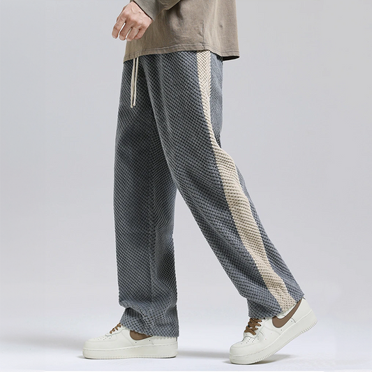 Pantalon de jogging en velours côtelé gaufré