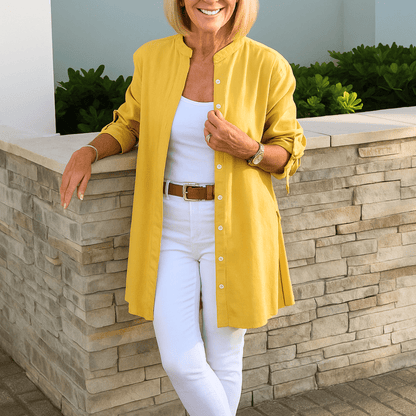 AVA – LIGHTWEIGHT COTTON BLOUSE WITH STYLE