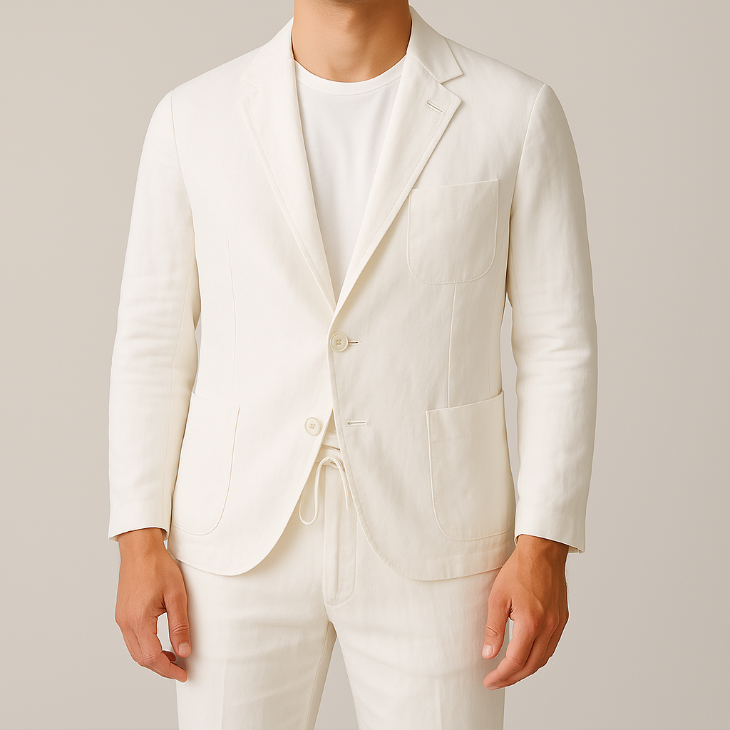MARIO LINEN TAILORED SET
