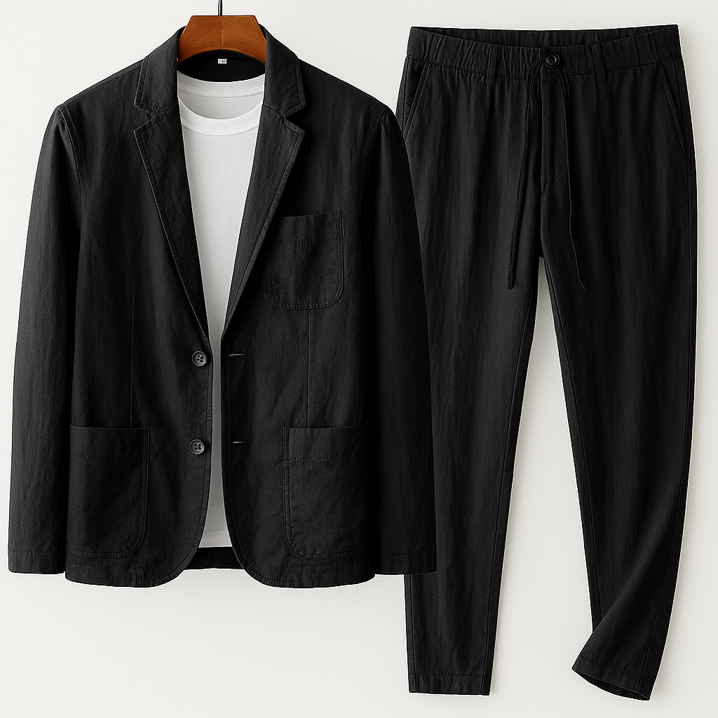 MARIO LINEN TAILORED SET