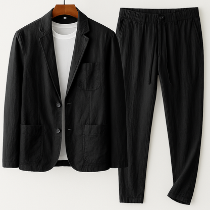MARIO LINEN TAILORED SET