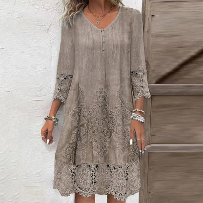 ELOISE – EMBROIDERED MIDI DRESS
