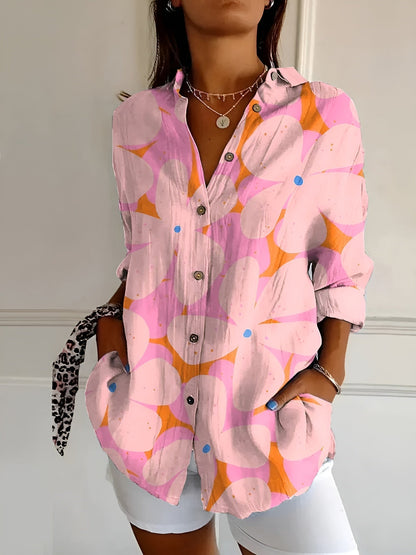 LYSSA – FLORAL BUTTON-UP BLOUSE